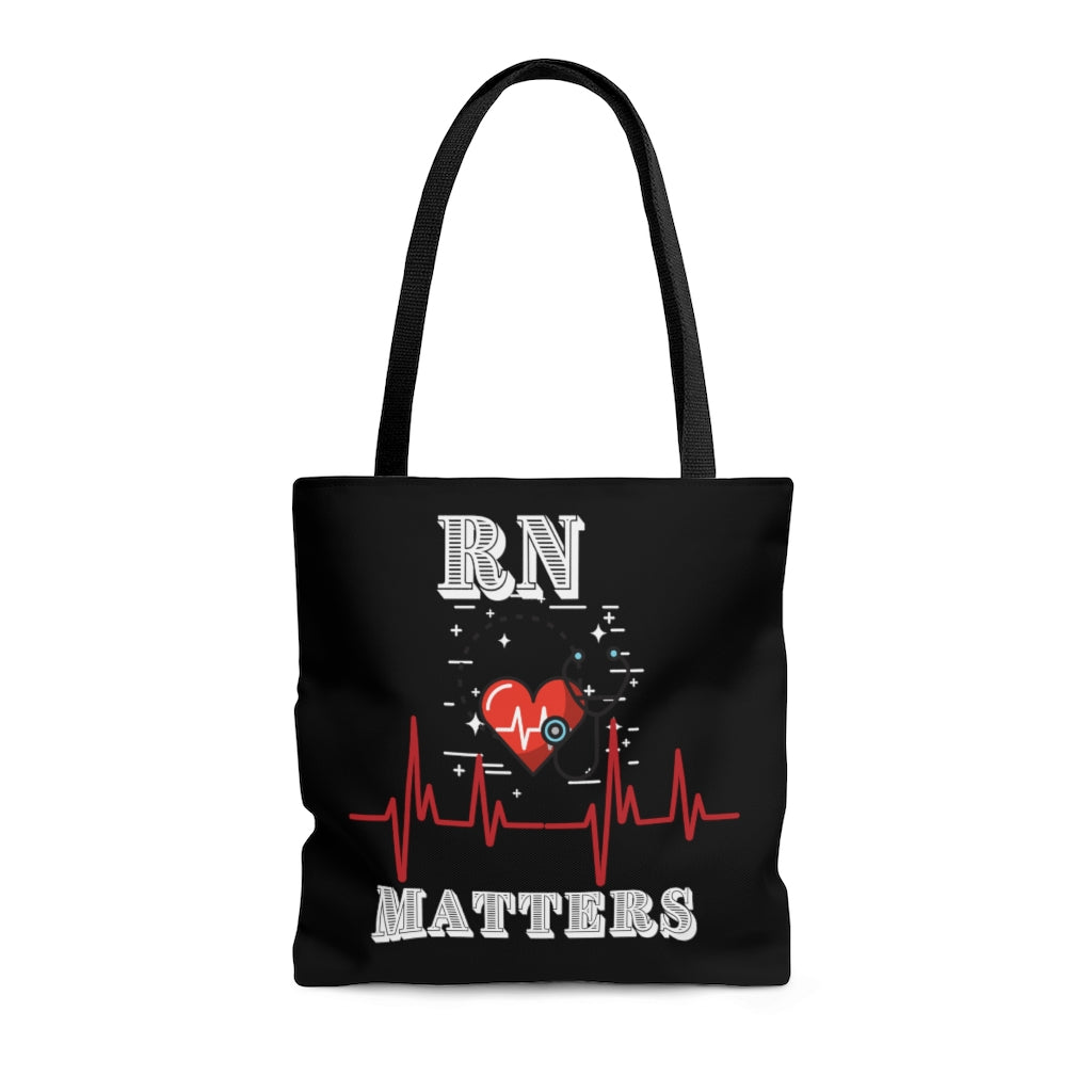 Nurse Tote Bag(RN) Black