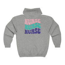 Load image into Gallery viewer, Nurse  Full Zip Hooded Sweatshirt
