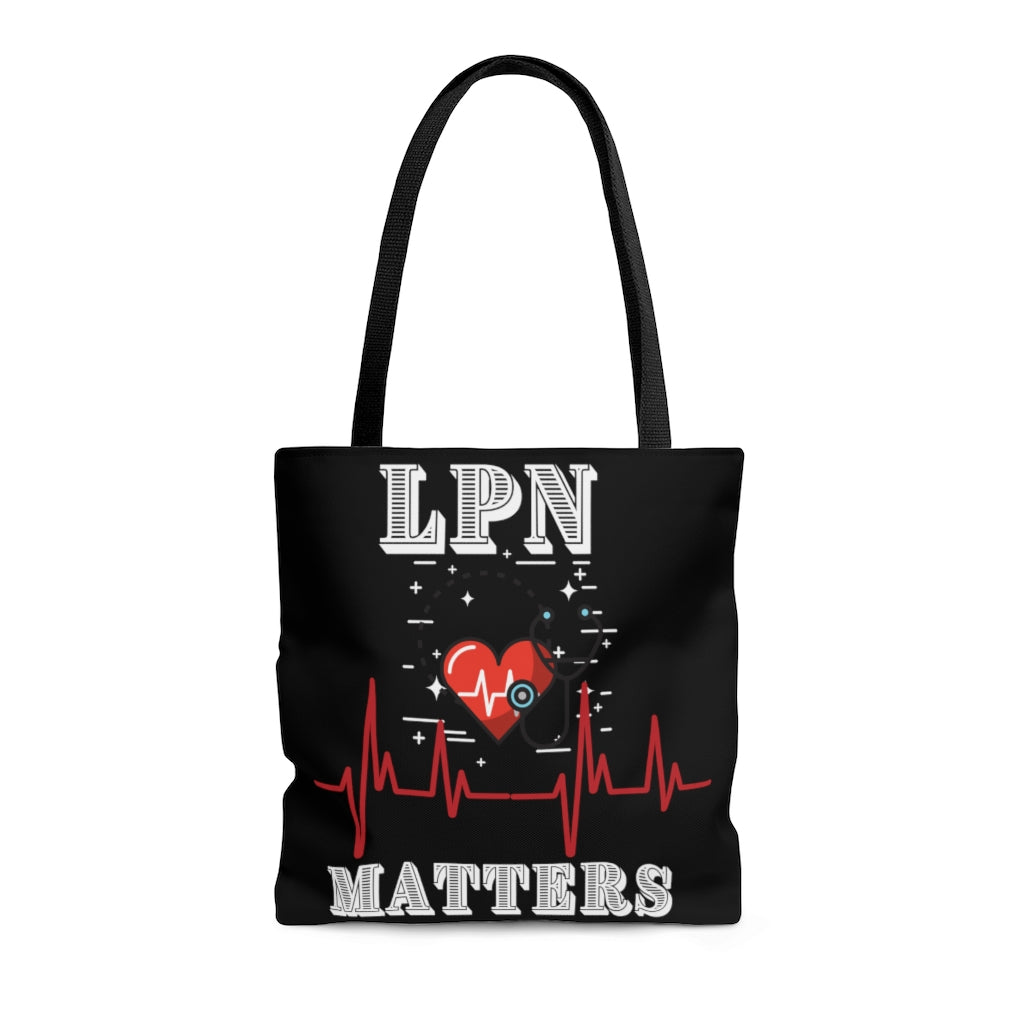 Nurse  Tote Bag (LPN) Black