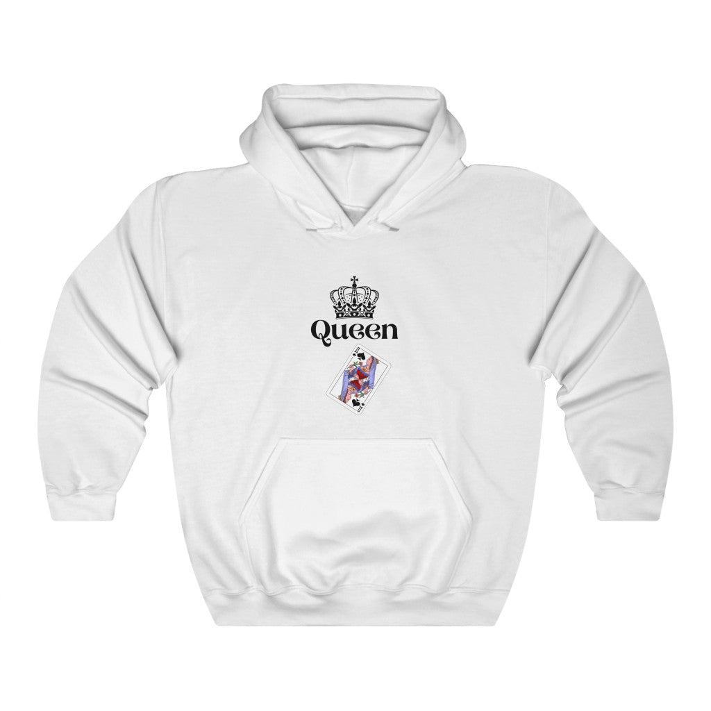 Queen Unisex Heavy Blend™ Hooded Sweatshirt White