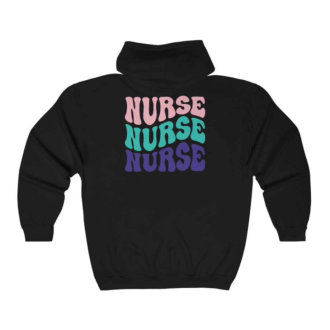 Nurse  Full Zip Hooded Sweatshirt